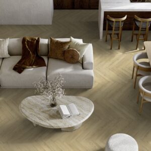 Klikkvinylgulv | Virtuo 55 Rigid Acoustic Herringbone 0997 | Sunny Nature