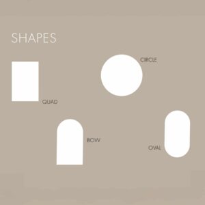 JAB Anstoetz - Forskjellige former en kan få på uteteppe. Rektangel, buet, rundt, ovalt