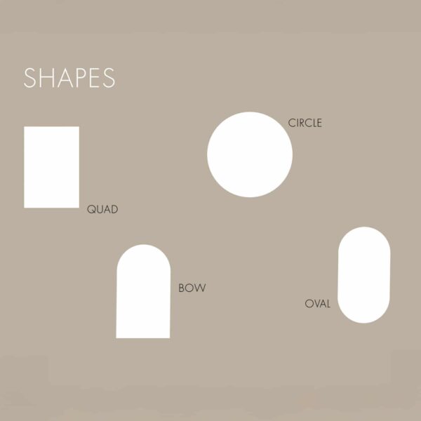 JAB Anstoetz - Forskjellige former en kan få på uteteppe. Rektangel, buet, rundt, ovalt