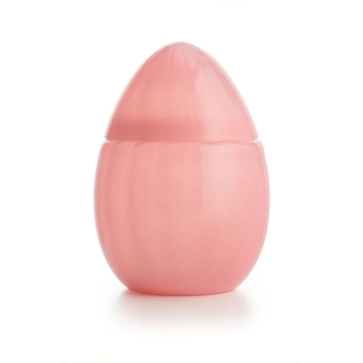 Hadeland Glassegg Skål m/ lokk Opal Rosa 15 cm