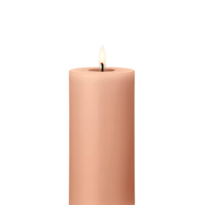 ester & erik LED Kubbelys Ø7,5cm x H15cm nr. 20 Rosy Caramel