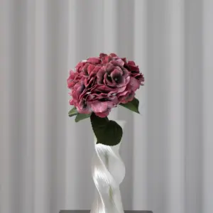 Kunstig Hortensia Rød 65 cm