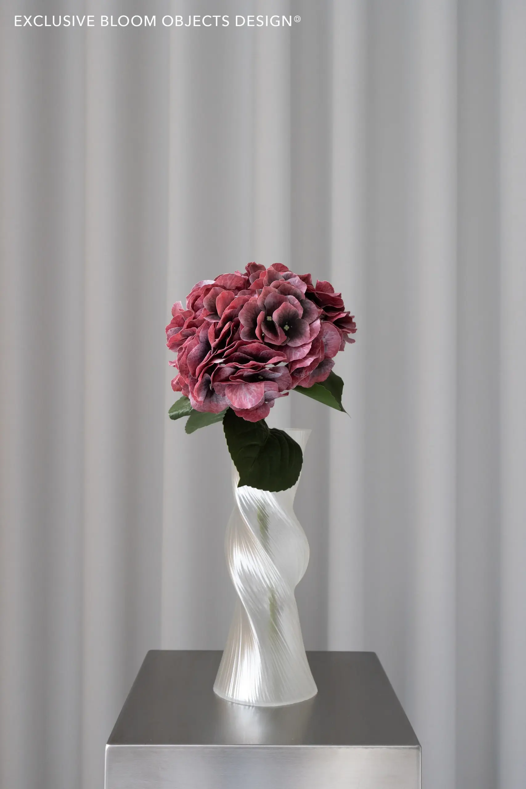 Kunstig Hortensia Rød 65 cm