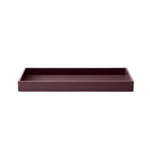 Mojoo LUX lakk serveringsbrett i farge burgundy