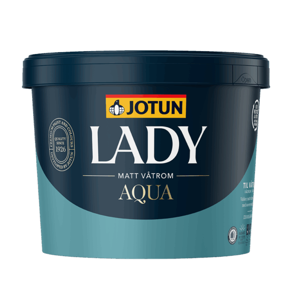 LADY Aqua Matt Våtromsmaling - Bilde 1