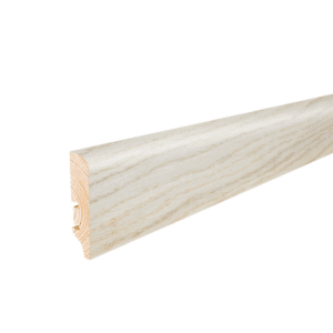 Saga Fotlist Glatt Eik Pearl white 16x60x2200mm