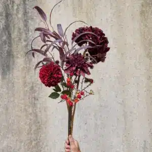 Georgine Dyp Rød 66cm - Bilde 3