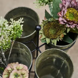 Blomsterpotte konisk sink gråvasket - Bilde 3