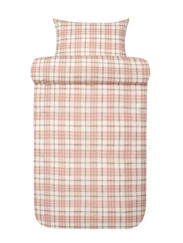 Lukas Varm Rosa Flanell Sengesett - Bilde 3