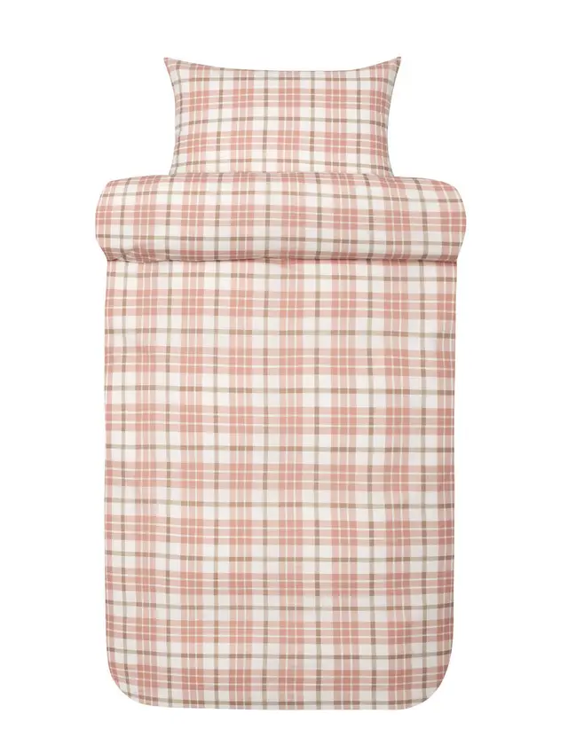 Lukas Varm Rosa Flanell Sengesett - Bilde 3