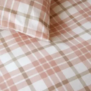 Lukas Varm Rosa Flanell Sengesett - Bilde 2