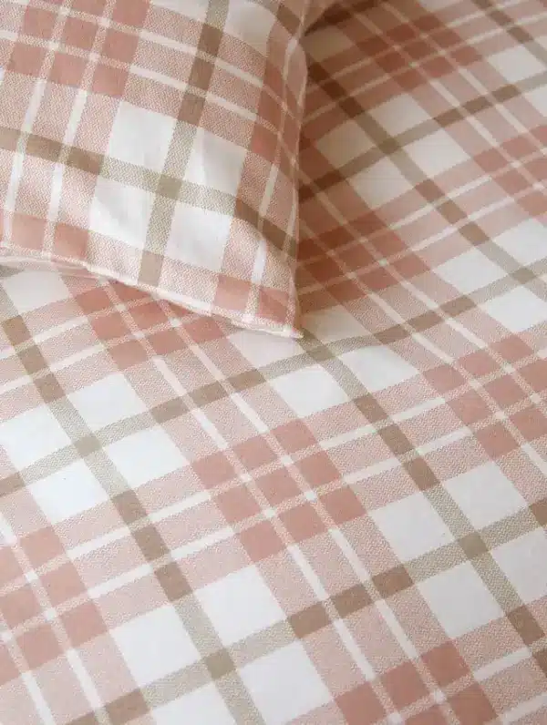 Lukas Varm Rosa Flanell Sengesett - Bilde 2