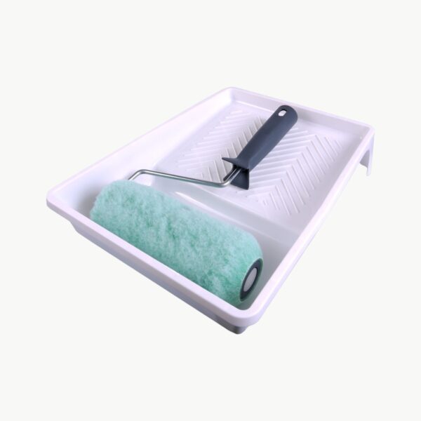 Alfort rullesett 18 cm grønn malerull med brett og håndtak