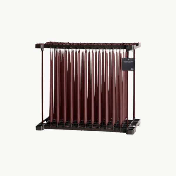 Stearinlys 32 cm aubergine matt fra Ester & Erik slanke lys