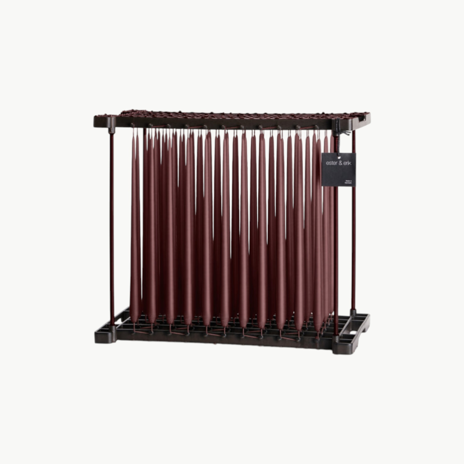 Stearinlys 32 cm aubergine matt fra Ester & Erik slanke lys