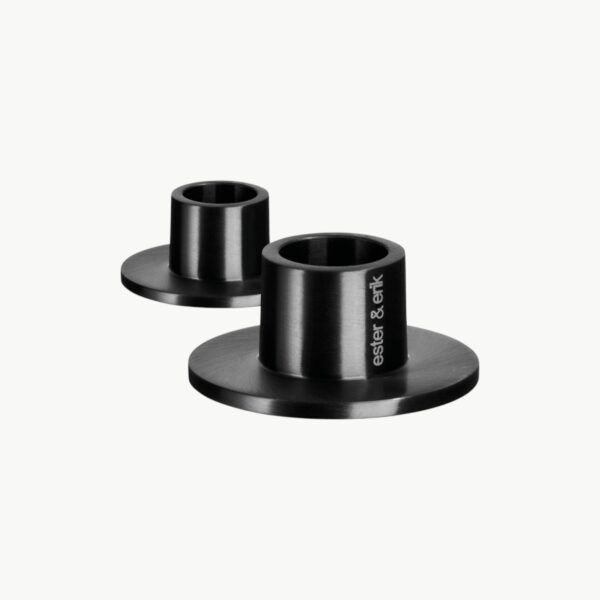 Lysestake Matt Sort Medium 2-pk