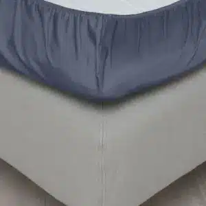 Harmoni Denimblå Steinvasket Sateng Laken - Bilde 4