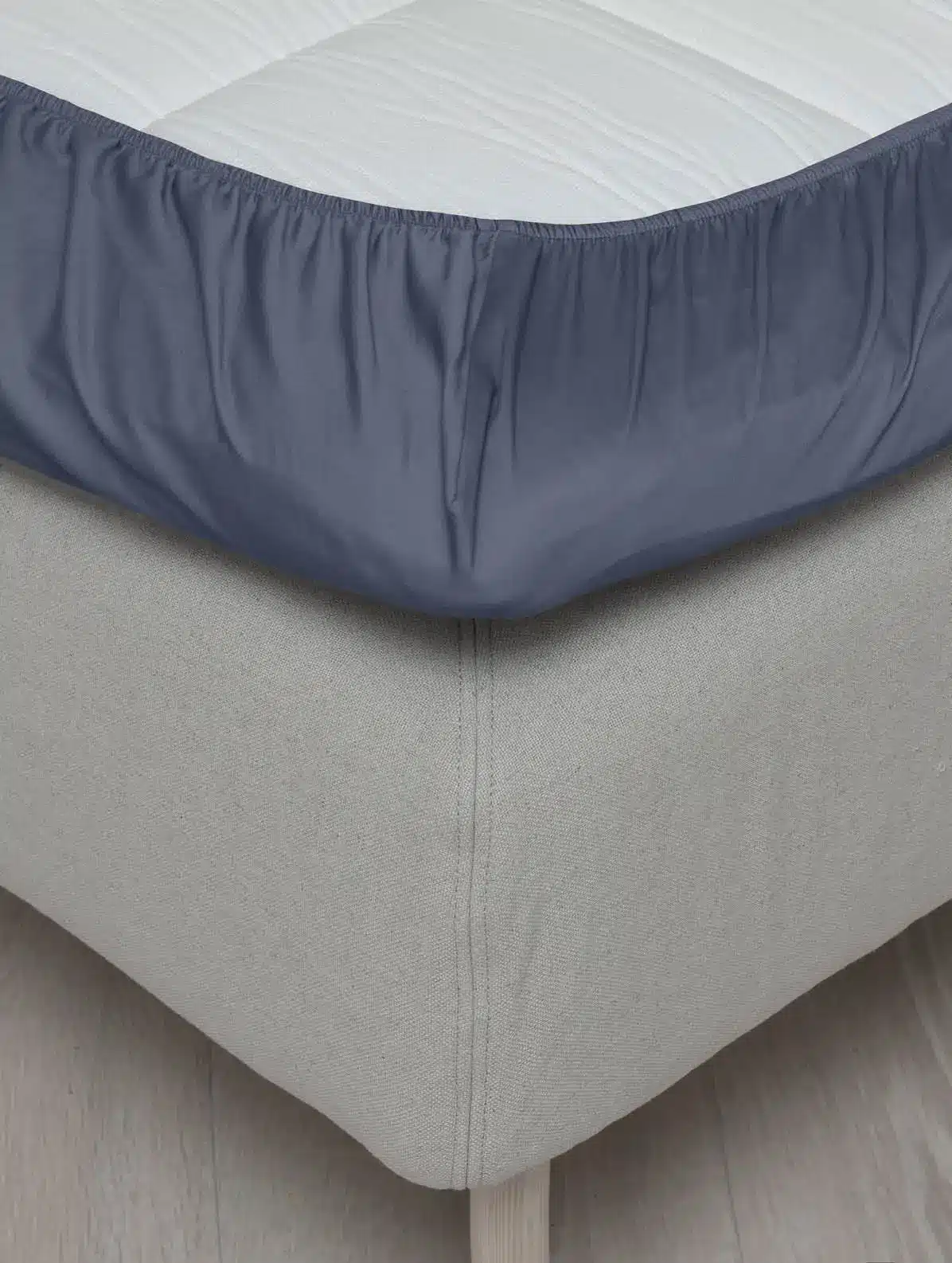 Harmoni Denimblå Steinvasket Sateng Laken - Bilde 4