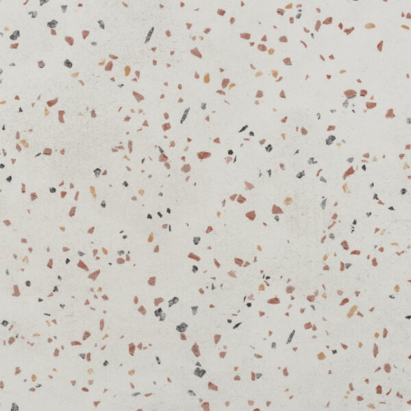 Lyst terrazzo-gulv med tidløs eleganse