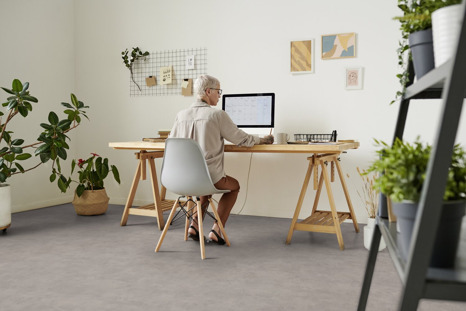 Gerflor Texline Nature Madras Storm – moderne gulv i grå betonglook