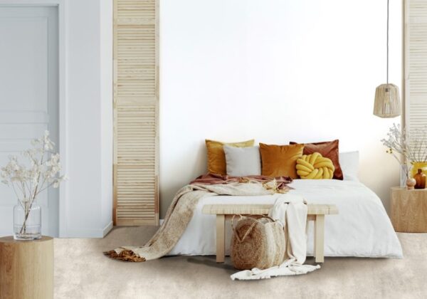 Gulvbelegg i betonglook – mykt, komfortabelt og miljøvennlig