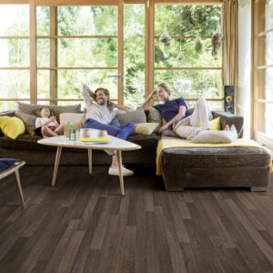 Gerflor Texline Nature Lodge Wenge – mørkt gulvbelegg med naturlig struktur