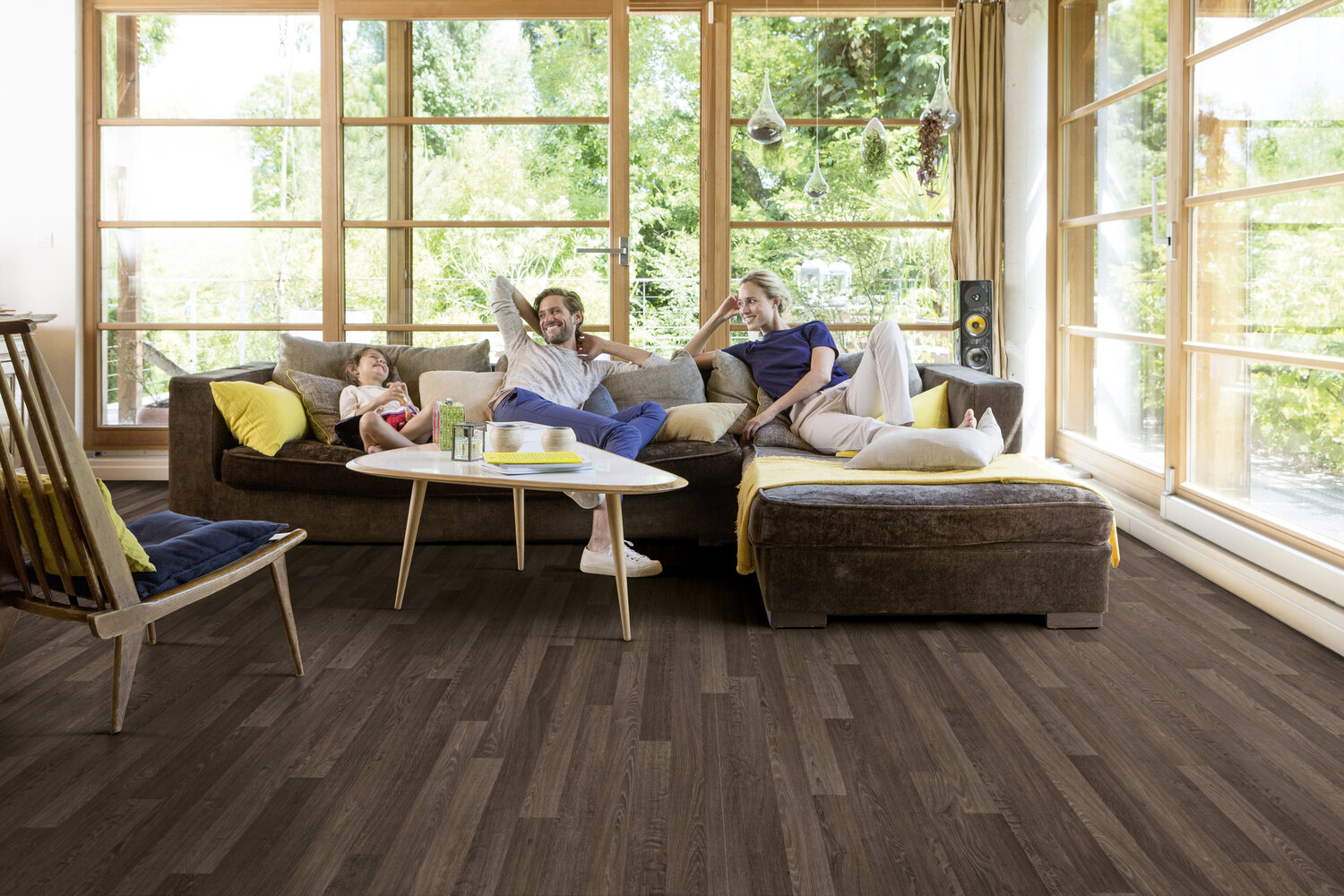 Gerflor Texline Nature Lodge Wenge – mørkt gulvbelegg med naturlig struktur