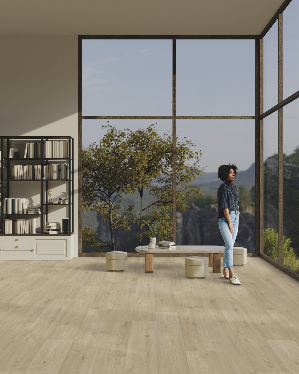 Gerflor Texline Nature Sherwood Cream – lyst gulvbelegg med naturlig eikestruktur