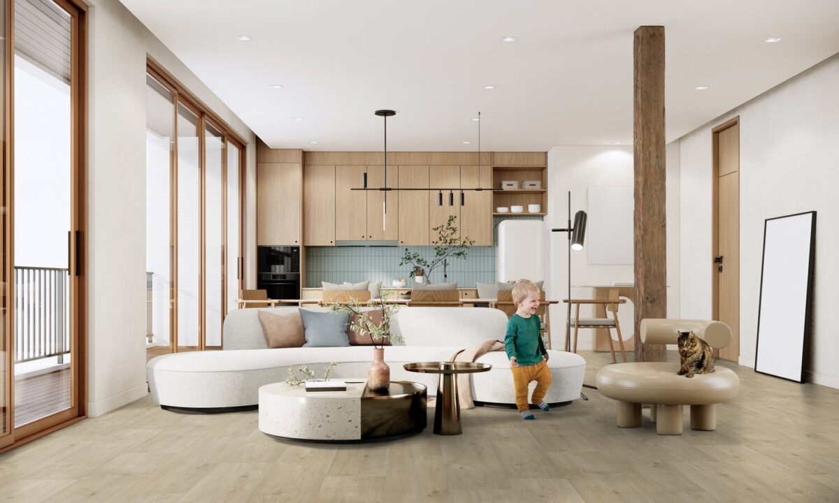 Texline Nature Sherwood Cream – slitesterkt og bærekraftig gulvbelegg