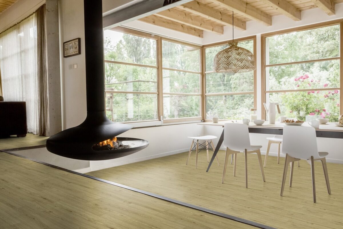 Gerflor Texline Nature Forest Honey – varmt gulvbelegg i eikepreg