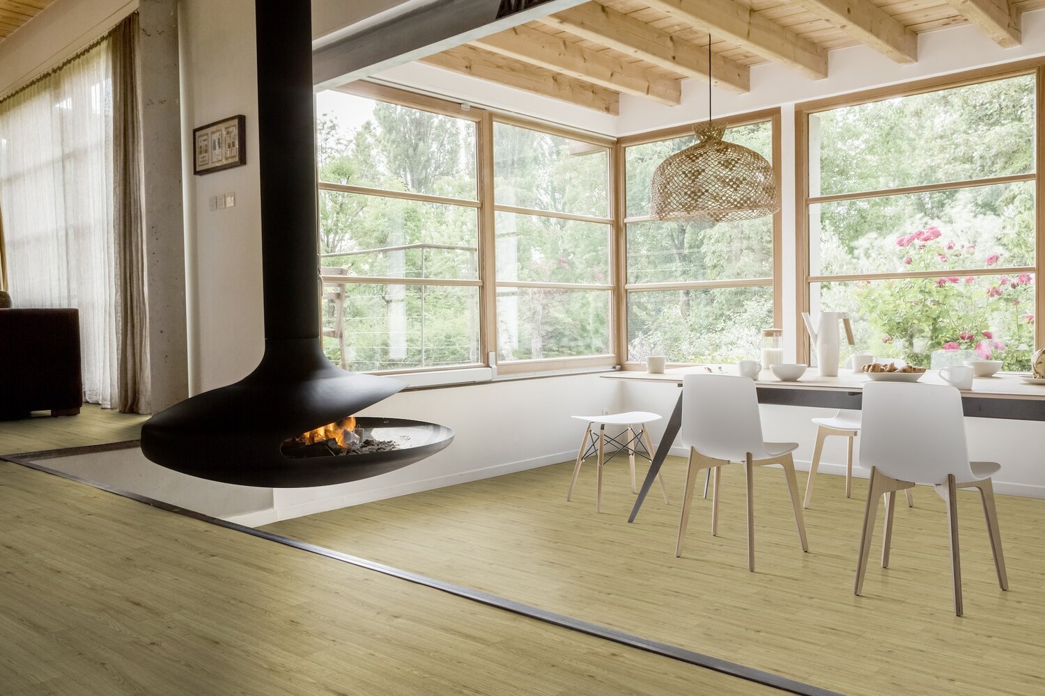 Gerflor Texline Nature Forest Honey – varmt gulvbelegg i eikepreg