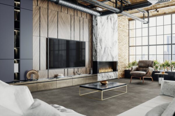 Gerflor Texline Nature Leone Charcoal – gulvbelegg i moderne betonglook