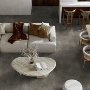 Leone Charcoal – mørkt og elegant gulv som skaper dybde i rommet