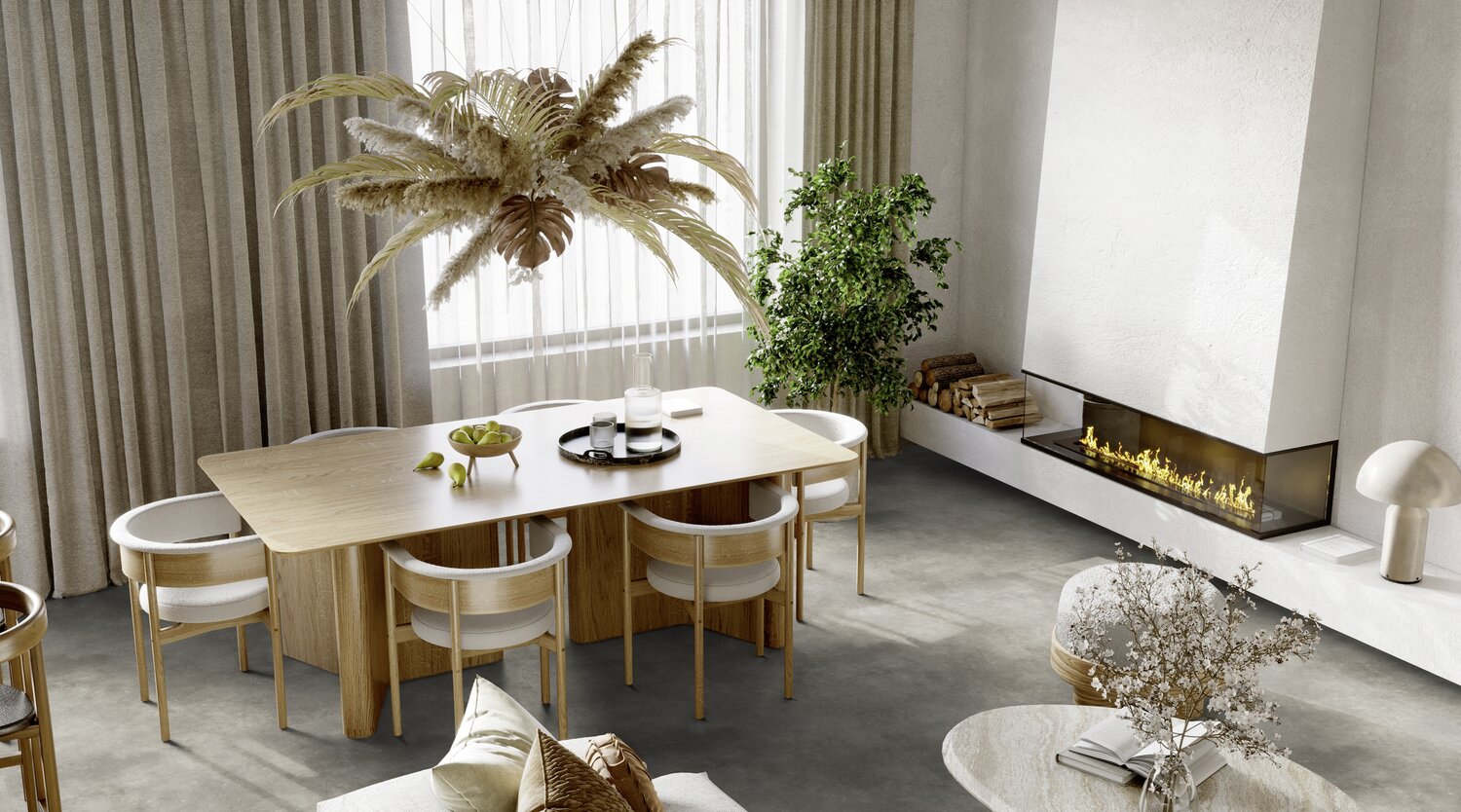 Leone Greystone – moderne og rolig uttrykk for lyse interiører