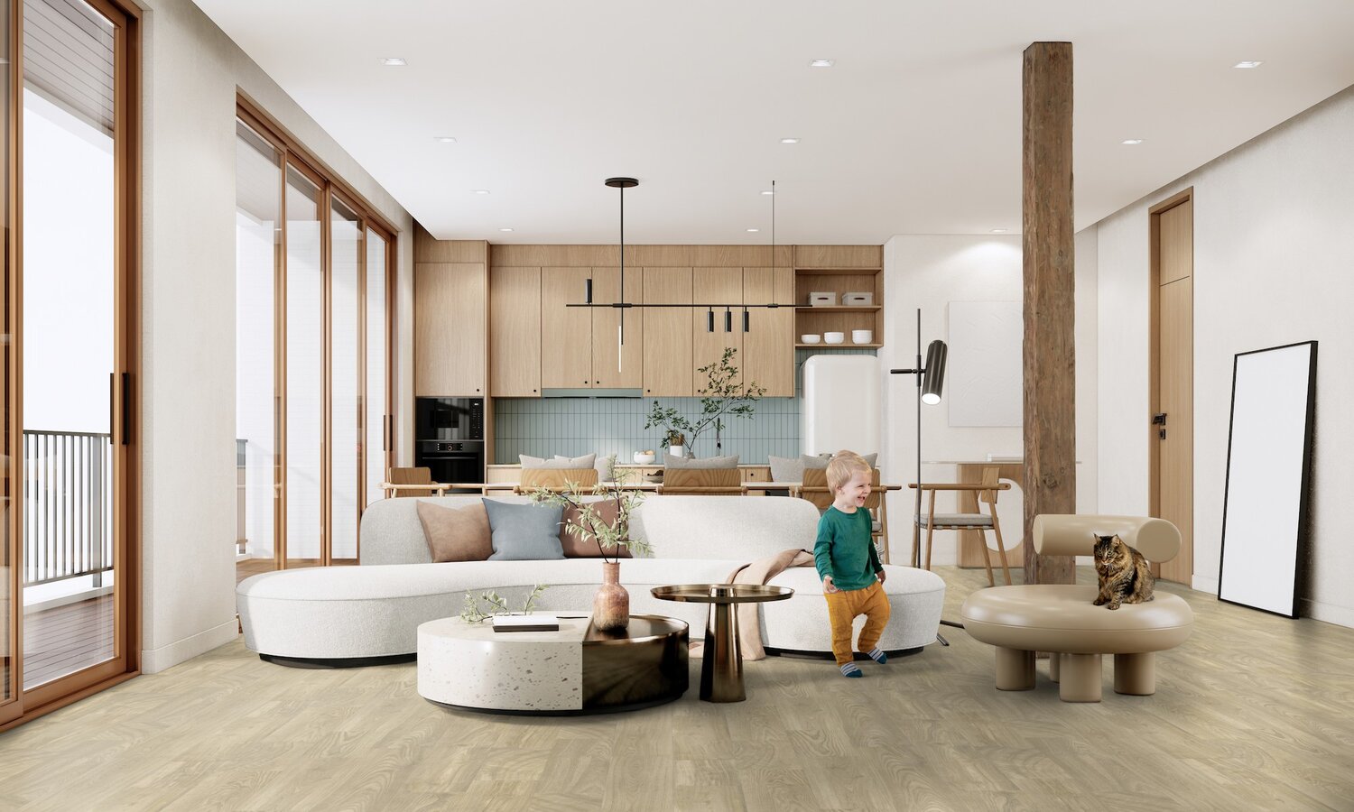 Woodring Clear gulvbelegg – naturlig og tidløst uttrykk i stue