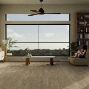 Texline Nature Woodring Honey – slitesterkt og bærekraftig gulvbelegg til stue