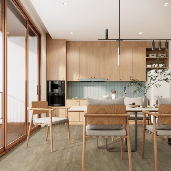 Woodring Honey gulvbelegg – naturlig uttrykk i skandinavisk kjøkken