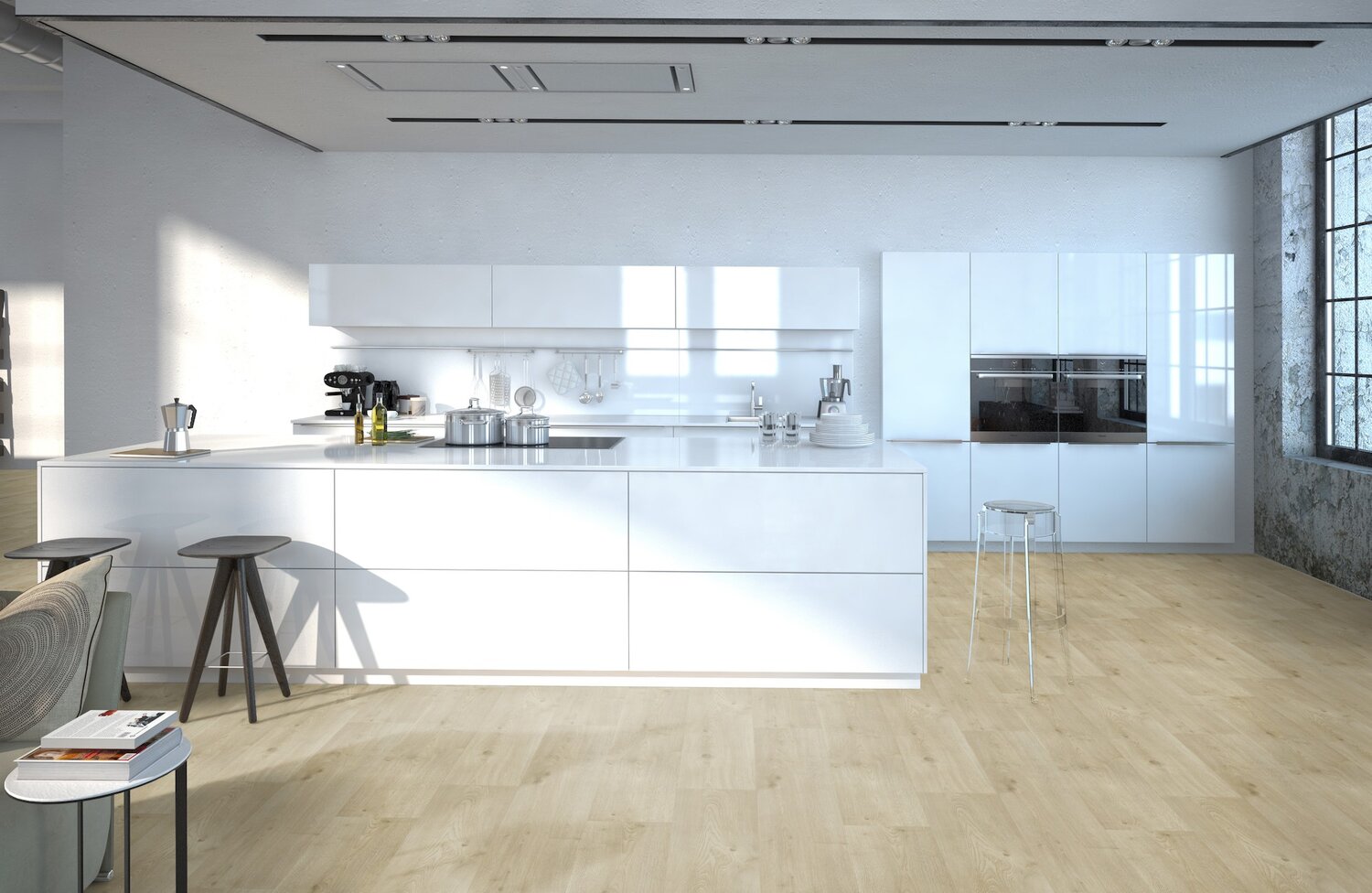 Gerflor Texline Nature Sherwood Bloom – lyst gulvbelegg med naturlig eikepreg