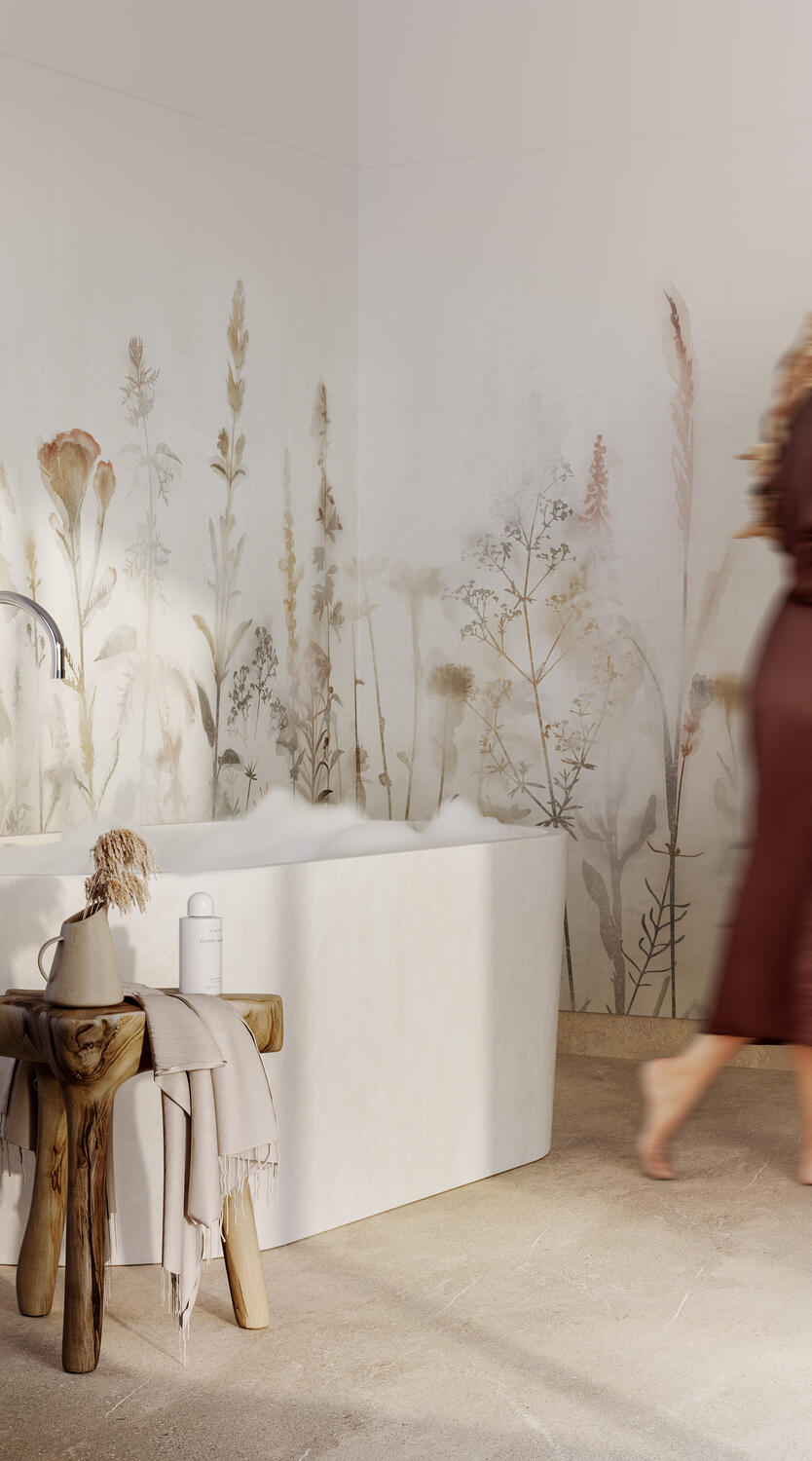 Våtromsbelegg - Aquarelle Sediment 2 Grey 2m - Bilde 2