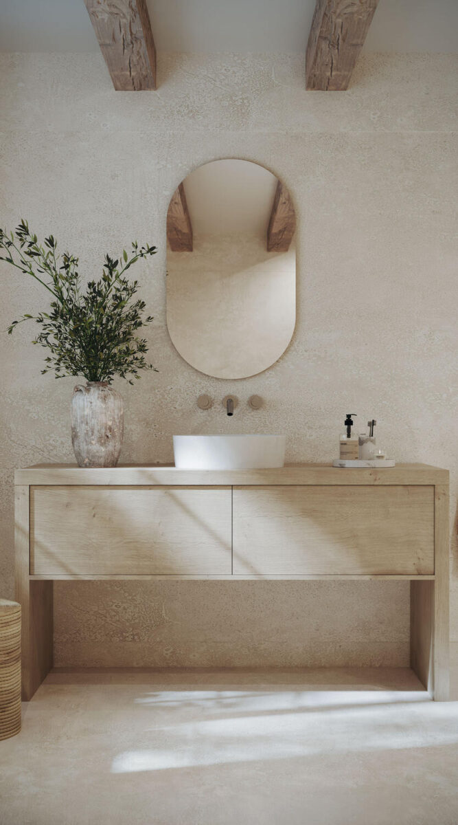 Tarkett Aquarelle Century 2 Dawn – lyst våtromsgulv i steinlook