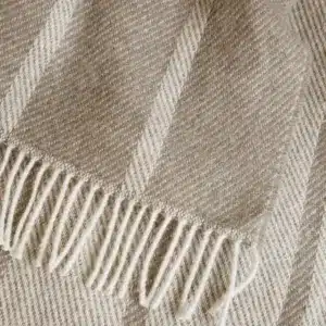 Istinden Ullpledd Beige - Bilde 2