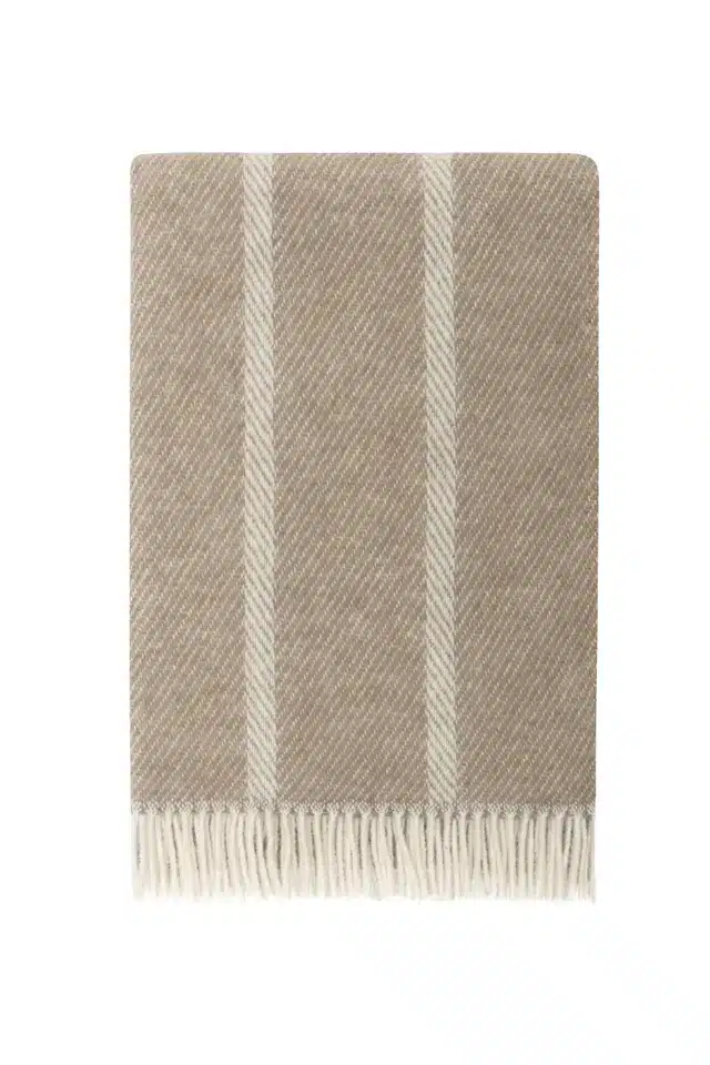 Istinden Ullpledd Beige - Bilde 3