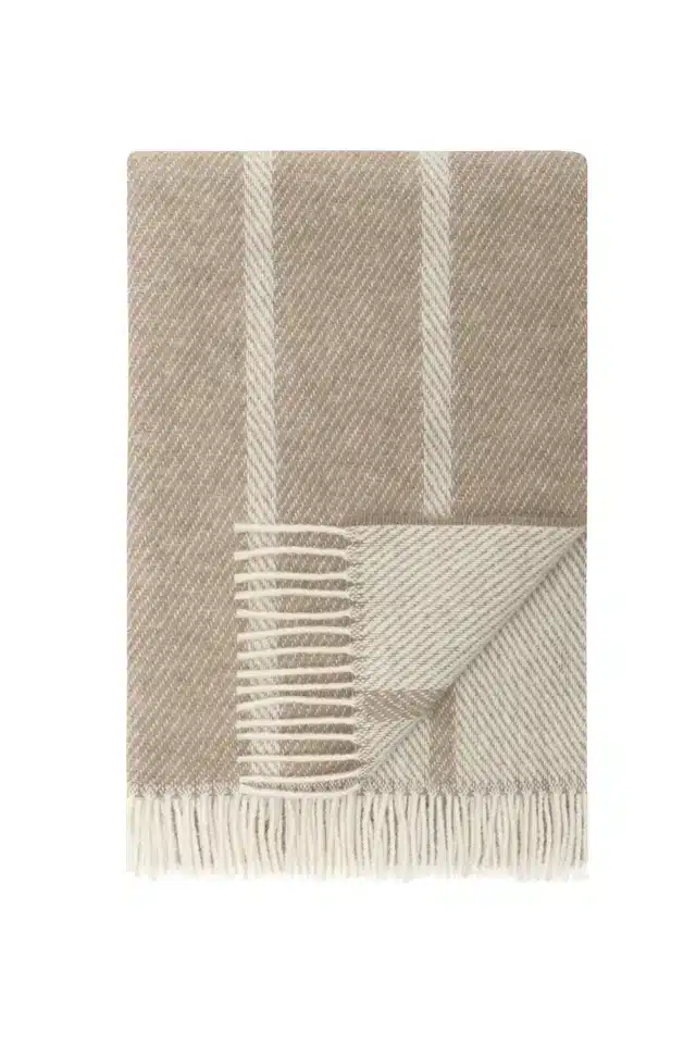 Istinden Ullpledd Beige - Bilde 4