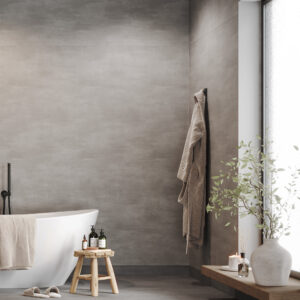 Våtroms Vegg Aquarelle - Raw Concrete Dark Grey 2m - Bilde 3