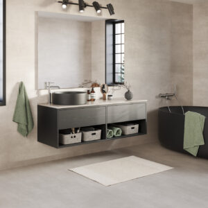 Våtroms Vegg Aquarelle - Raw Concrete Grey 2m - Bilde 2