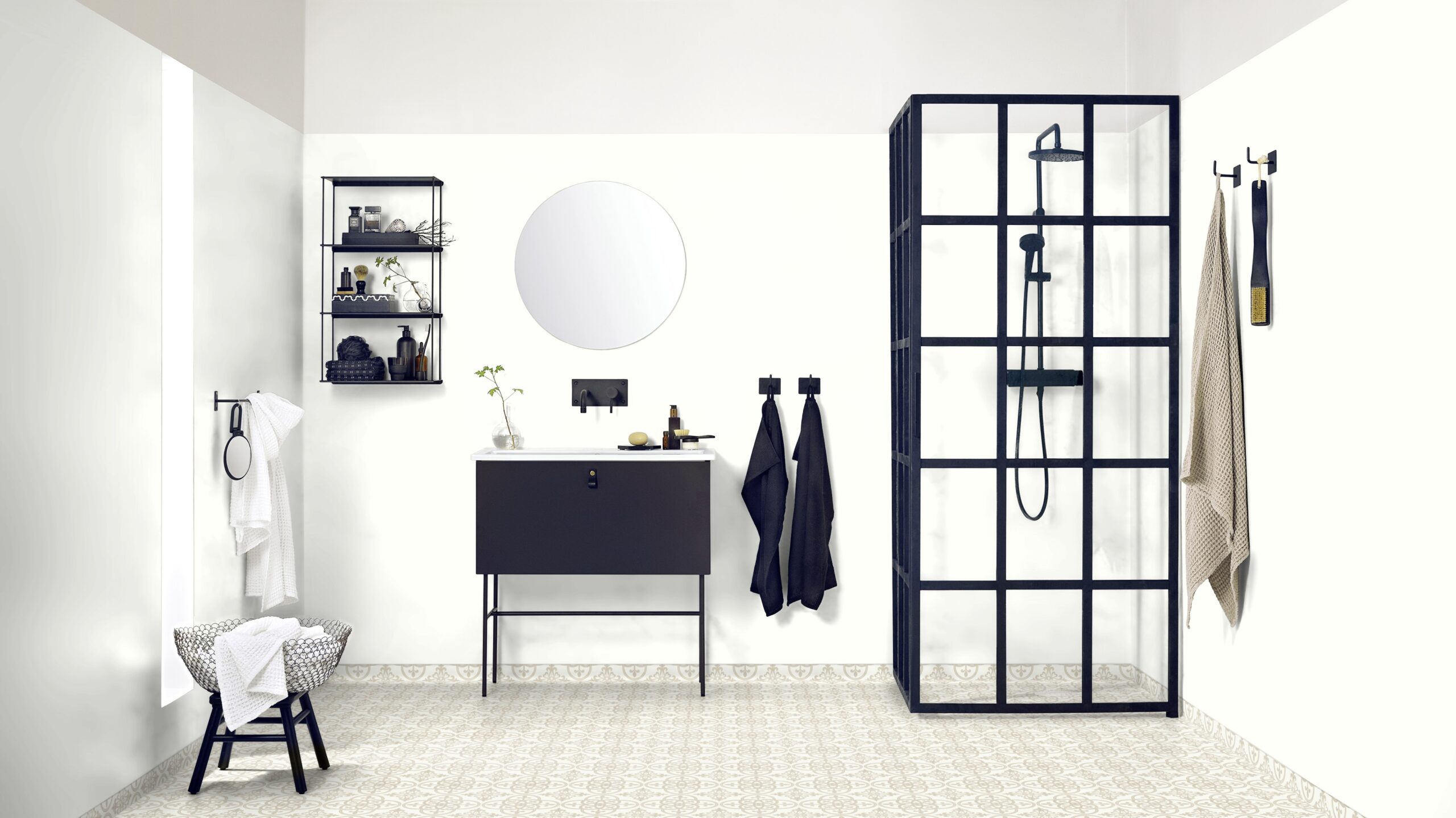 Våtroms Vegg Aquarelle - Soft Super White 2m - Bilde 2