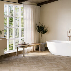 Våtroms Vegg Aquarelle - Chambray Linen 2m - Bilde 3