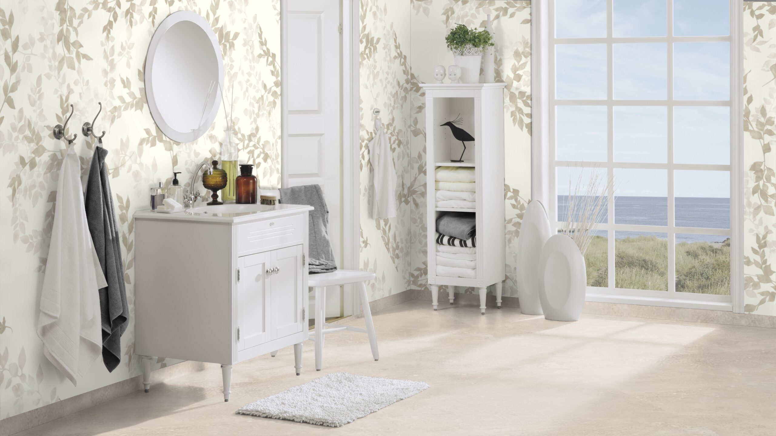 Våtroms Vegg Aquarelle - Breeze Linen 2m - Bilde 2