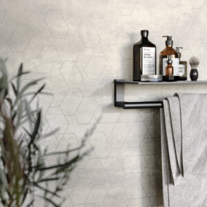 Våtroms Vegg Aquarelle - Connect Grey 2m - Bilde 1