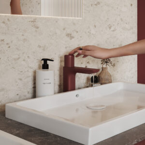 Våtroms Vegg Aquarelle - Brecciastone Fawn 2m